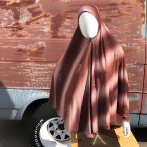 Adult Amira Khimar BROWN & BEIGE One Piece Hijab Muslim Women Instant Hejab